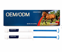 Pâte buccale aromatisée à la pomme de qualité supérieure OEM ODM pour la gestion des parasites internes et externes chez les chevaux d'élevage
