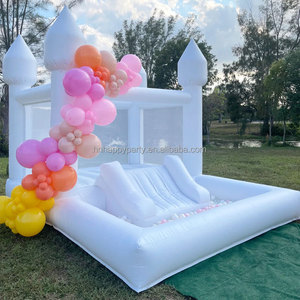 Château sautant <span class=keywords><strong>avec</strong></span> toboggan et <span class=keywords><strong>piscine</strong></span> <span class=keywords><strong>Maison</strong></span> de rebond <span class=keywords><strong>pour</strong></span> l'extérieur Château blanc - Product Image 4