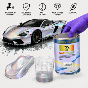 Capa Base para Repintado Automotriz Resistente a la Intemperie, Color Plateado 1K, Adaptable a Diversos Entornos Exteriores Complejos - Product Image 1