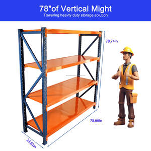 Factory 800kg Medium Duty 5 Steel Rack Corrosion Protected Stacking Shelves for Garage Storage Organization Warehouse <strong>Shelving</strong> - Product Image 6