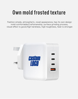 Chargeur rapide GaN mural multiport 4 ports 4 sorties 3C1A Type C USB A PD QC3.0 PPS 100W pour iPhone Honor Infinix OnePlus