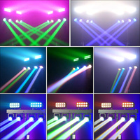 Nouvelle barre de lumière LED Gig 4x40W RGBW 4-en-1 pour scène, avec effets Wash, Beam et Strobe, tête mobile rotative indépendante sur pied pour scène et DJ