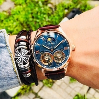 Montre AILANG au design original, montre mécanique automatique à double volant pour homme, montre mécanique décontractée et élégante pour homme