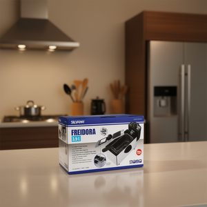 Freidora Silvan de 3.5L, Acero Inoxidable, Eléctrica, Control Táctil, Uso Doméstico, Antiadherente, PTFE, Fácil de Limpiar - Product Image 3