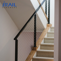 Kit de garde-corps en câble en acier inoxydable 316 pour balcon extérieur, systèmes de garde-corps en fil métallique avec outil de sertissage, design moderne pour escaliers