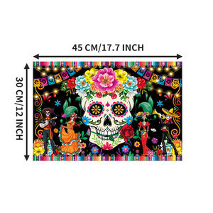 México <span class=keywords><strong>Dia</strong></span> <span class=keywords><strong>de</strong></span> Los <span class=keywords><strong>Muertos</strong></span> mantel Día <span class=keywords><strong>DE</strong></span> LOS <span class=keywords><strong>Muertos</strong></span> Bandera Mantel y pancarta - Product Image 3