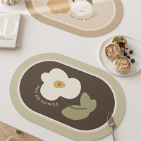 Tampon en CUIR PU PVC imprimé personnalisé avec conception de logo absorbant l'eau bureau hôtel tapis pour tasse à thé bière sous-verres pour boissons