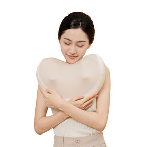 Almohada de Masaje en Forma de Corazón, Masajeador de Cuello y Hombros, <span class=keywords><strong>45</strong></span> Compresas Calientes, Recargable por USB, Control de Tiempo de 15 Minutos, Avance/Retroceso - Product Image 1