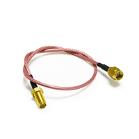 Câble RF Coaxial à Faible Perte LMR-400, Assemblage N Femelle vers SMA Mâle, Longueur Personnalisable de 1m à 50m