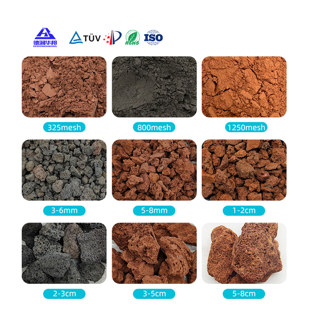 High Porosity Volcanic Stone Lava Rock for Industrial Filtration Chemical Tower Packing