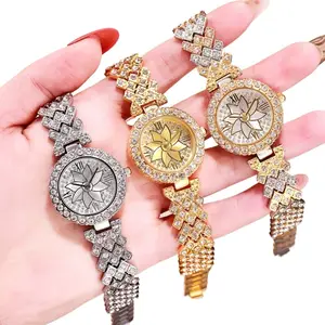Women Wrist Watch Luxury Custom Iced Out GRA Certified VVS Quartz Fashion Moissanite Watches