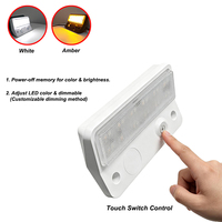 Luz LED impermeable de 123 mm y 12 V para toldo, porche, caravana, autocaravana, camping, exteriores, barco, yates, iluminación exterior.