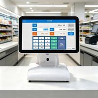 Terminal de caisse tout-en-un Android 15 pouces avec imprimante 58 mm, écran tactile NFC, système de point de vente pour magasin de détail