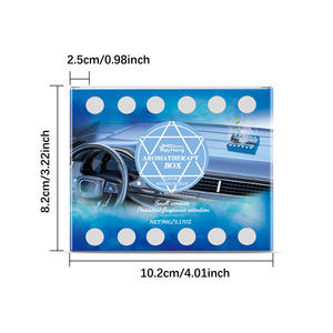 Sachets Désodorisants Écologiques Bleus pour Voiture, Parfum Citron Longue Durée 24h, Formule Aromathérapie Hypoallergénique, Fraîcheur Pure - Product Image 3