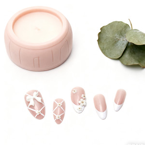 <span class=keywords><strong>Uñas</strong></span> postizas hechas a mano con forma de almendra <span class=keywords><strong>Rosa</strong></span> 3D flores arte de <span class=keywords><strong>uñas</strong></span> ABS Material a presión 24 Uds <span class=keywords><strong>uñas</strong></span> adhesivas <span class=keywords><strong>para</strong></span> mujeres y <span class=keywords><strong>niñas</strong></span> - Product Image 4