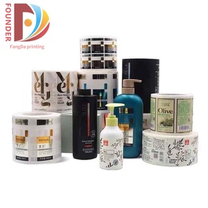 Etiquetas Personalizadas para Botellas de Champú y Gel de Ducha, Rollo de Etiquetas Impermeables, Adhesivos Personalizados para Dispensadores de Jabón, Botellas de Loción y Acondicionador, Permanentes - Product Image 1