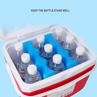 Bloc de glace réutilisable de qualité alimentaire Glacière Portable Extérieur Camping Peut Glacière Congélateur Réutilisable Vague Briques de glace