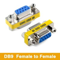 Adaptateur DB9 MINI Gender Changer RS232 Com D-Sub vers connecteur VGA mâle/femelle 9 broches