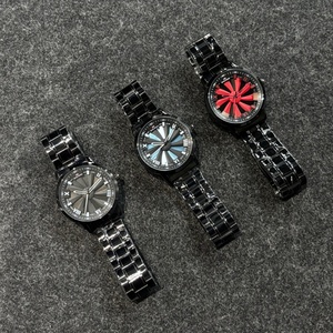 Reloj de Cuarzo para Hombre, Diseño Clásico con Molino de Viento Rojo Giratorio, Tendencia 2026, de Alta Gama, con Esfera Digital Romana - Product Image 6