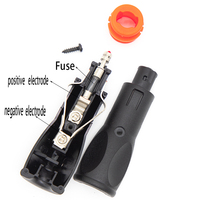 12V/24V tête rouge voiture allume-cigare prise mâle prise DC voiture allume-cigare chargeur adaptateur connecteur avec fusible 3-5A