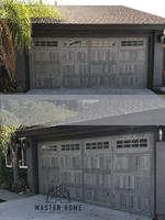 Porte de garage sectionnelle isolée en acier, imitation bois noyer foncé de luxe, texture cèdre réaliste en relief, pour maison moderne