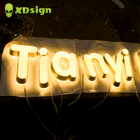 Écran LED extérieur, lettres en relief personnalisées, enseigne rétroéclairée par LED, publicité 3D, éclairage étanche IPX7, décoration, Bluetooth