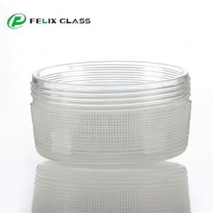 EASTERGLASS Cylindre en verre borosilicate haute résistance moulé par pressage 2J~10J, design moderne écologique, couvercles de lampe anti-explosion pour intérieur - Product Image 2