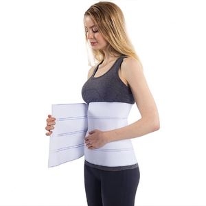 Bande élastique blanche haute ténacité respirante pour ceinture abdominale médicale amincissante - Product Image 3