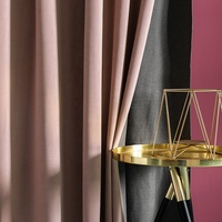 Taille personnalisée de luxe isolé occultant polyester coton velours oeillet moderne toutes saisons fenêtre rideau de scène de couleur verte