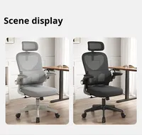 Chaise d'ordinateur confortable pour longues sessions, siège ergonomique pour bureau à domicile, chambre, dortoir, hôtel, réglable en hauteur, pour bureau et étude