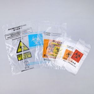 Sac de transport pour spécimens biologiques à 3 parois avec coussinet absorbant, idéal pour laboratoire et risques biologiques, avec poche intégrée - Product Image 4