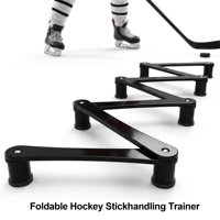 Entraîneur de maniement de bâton pliable pour hockey sur glace, équipement d'entraînement antidérapant pour contrôle du puck sur surface sèche, 5 et 7 sections