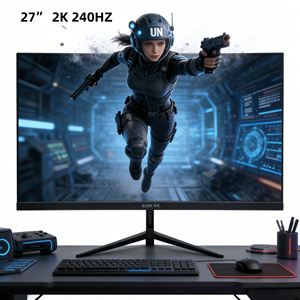 Moniteur 27 pouces 2K <span class=keywords><strong>240Hz</strong></span> sans bordure, écran IPS <span class=keywords><strong>1ms</strong></span> de réponse, 2560*1440, fluide pour le bureau, le gaming et les entreprises – Vente en gros à prix réduit - Product Image 1
