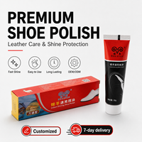 Betún para Zapatos Unisex Jinyang de 30g con Superficie Antideslizante en Relieve, Brillo Instantáneo, Fácil de Limpiar, Agarre Cómodo y Empaque en Caja
