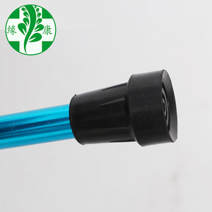 Canne de randonnée réglable en alliage d'aluminium bleue avec embout métallique pour la randonnée et l'alpinisme - Product Image 3