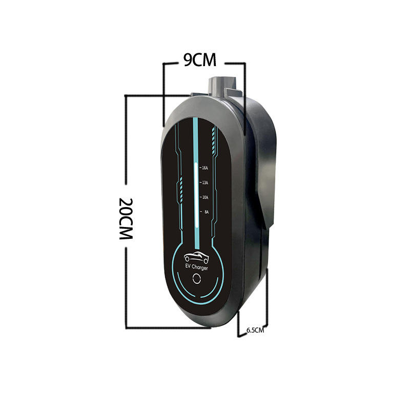 New IP55 Portable Movable Black EV Charging Pile Shell 3.5KW AC Charger ...