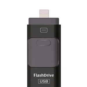 GITRAUSBフラッシュドライブ128GBサムドライブフォトスティックUSB3.0iOSメモリスティック3in1外付けドライブ互換電話パッドMac