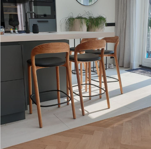 PLUS DESIGN ferronnerie vente en gros échantillon gratuit ménage coussin en cuir moderne salle à manger cuisine <span class=keywords><strong>bar</strong></span> haut restaurant <span class=keywords><strong>chaise</strong></span> - Product Image 5