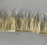 Ruban en tissu à coudre, ruban à franges en plumes d'autruche pour la décoration artisanale, vêtements, robes, costumes, chapeaux, accessoires, fête, décoration de la maison