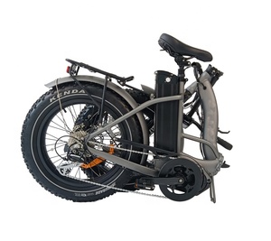QUEENE/Nueva Bicicleta Eléctrica Plegable con Llantas Anchas y Marco Bajo, Bicicleta Eléctrica Plegable de 20 Pulgadas con Batería de 20AH - Product Image 5