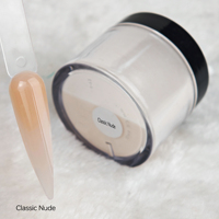 Poudre acrylique nude classique en stock, fournisseur de poudre à tremper personnalisée à marque privée pour extension d'ongles