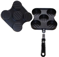 Poêle à crêpes antiadhésive personnalisée avec poignée, moule de cuisson OEM ODM, vente en gros, cuisine, petit-déjeuner