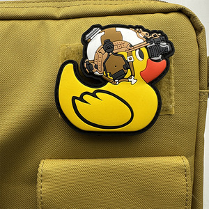 Parche de PVC con diseño de pato, ganso y rana, con temática de violencia y paz, con gancho y bucle, para mochila, chaleco, sombrero y ropa de moda urbana - Product Image 3