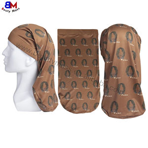 Vente en gros de chaussettes avec logo personnalisé, chaussettes longues en polyester avec bande enveloppante pour cheveux hommes femmes - Product Image 5