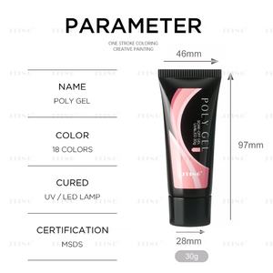 JTING - Juego de Poly Gel para Uñas de Alta Calidad y Larga Duración, 18 Colores, Tubo de 30 ml, Marca Privada OEM, Resistente, con Brillo - Product Image 4