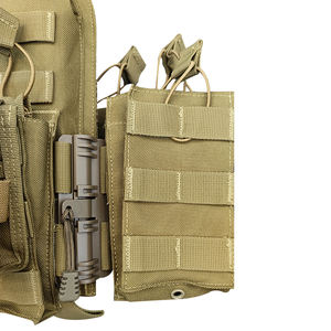 Gujia Tactico Porte-plaques Système Molle découpé au Laser à dégagement rapide Gilet de <span class=keywords><strong>taupe</strong></span> tactique Gilet de camouflage léger et réglable - Product Image 6