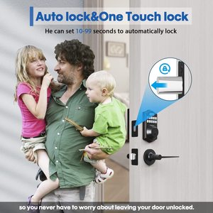 Bbdhome thông minh cửa trước Set-với 2 đòn bẩy xử lý-Bàn phím điện tử mã chốt cửa vân tay khóa cửa - Product Image 5
