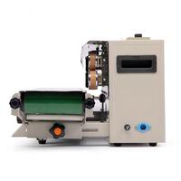 Petite machine de scellage continue pour sacs en plastique avec codage de la date d'expiration et impression