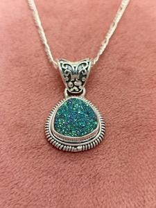 Wholesale <b>Real</b> Quartz <b>Crystal</b> Pendant and Matching Earrings Set 925 Sterling Silver Natural Gemstone Jewelry for Women Birthday - Product Image 3