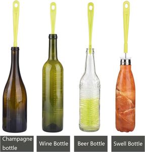 16inch 3-Pack Narrow Neck Plastic Bottle <b>Cleaning</b> <b>Brush</b> Long and Slim Flask Thermos Cleaner <b>for</b> Beer Wine Sport <b>for</b> Brewing - Product Image 4